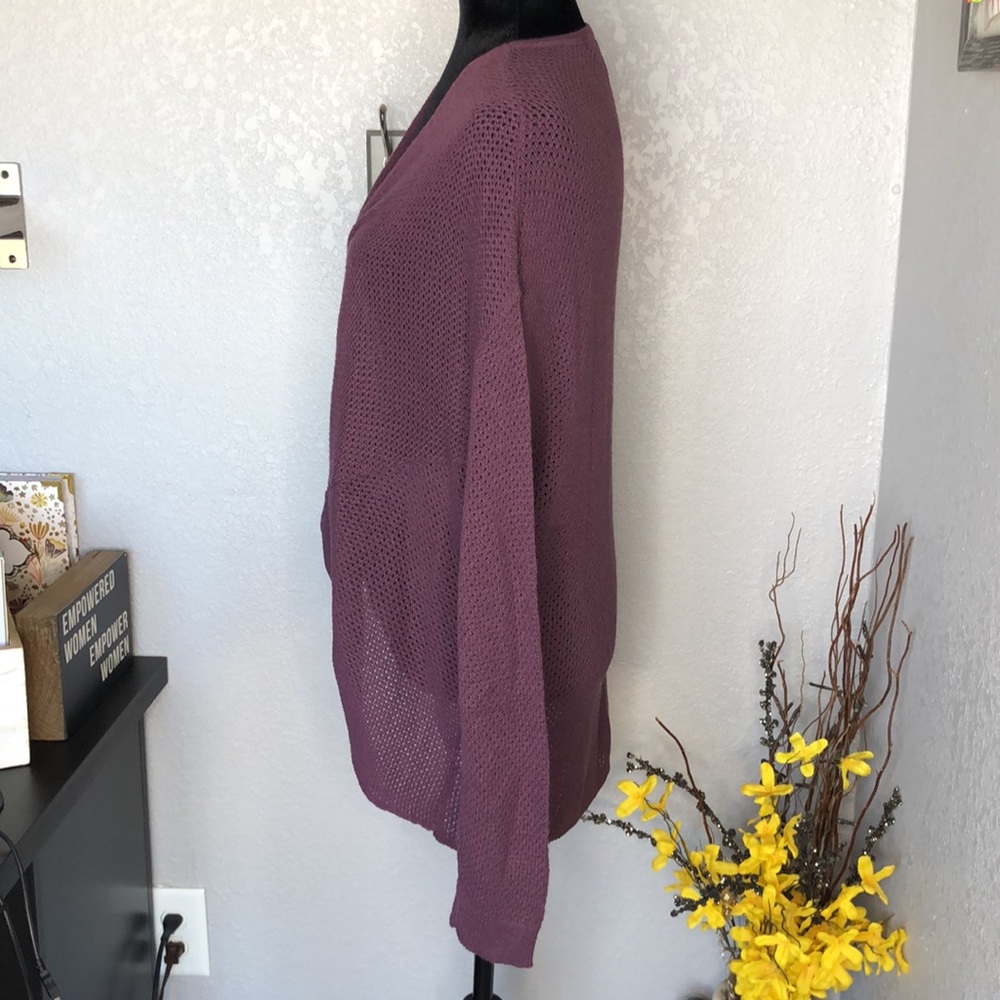 Purple Mesh Sweater - Picture 4 of 7